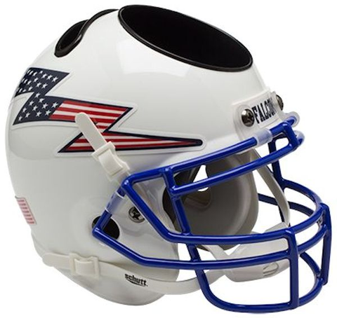 Air Force Falcons Mini Football Helmet Desk Caddy <B>Flag Bolt</B>