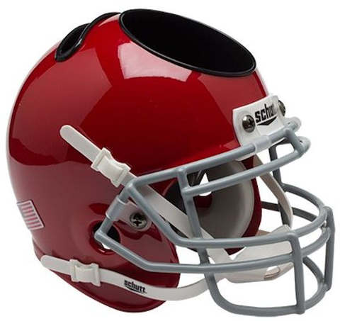 Ohio State Buckeyes Miniature Football Helmet Desk Caddy Scarlet