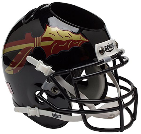 Florida State Seminoles Miniature Football Helmet Desk Caddy <B>Black</B>