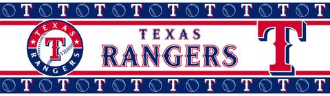 Texas Rangers Wallpaper Border <B>1 Left</B>