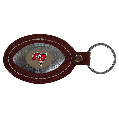 Tampa Bay Buccaneers Leather Football Key Ring