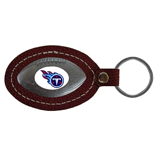 Tennessee Titans Leather Football Key Ring