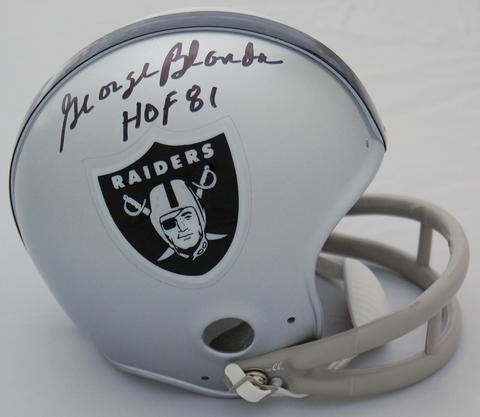 George Blanda Oakland Raiders Autographed Mini Helmet