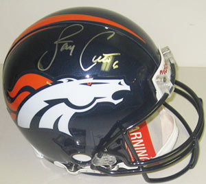 Jay Cutler Denver Broncos Autographed Full Size Authentic Riddell Helmet