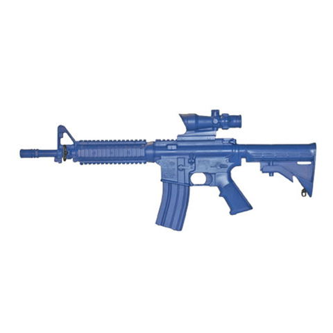 Blue Training Guns - Bluegun M4 Commando Flat Top Open Stock ACOG Sight