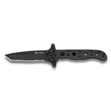 Columbia River - M16 Stainless Special Forces - Dual Flippers, Tanto, Combo Edge, Black Handle, Black Oxide Blade, Framelock