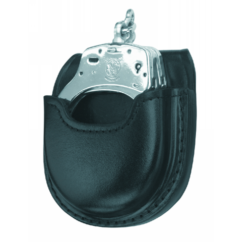 GOULD AND GOODRICH -LEATHER OPEN TOP HANDCUFF CASE