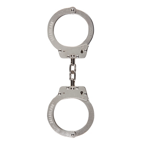 Oversized but lightweight Steeloy Nickel Chain Cuffs