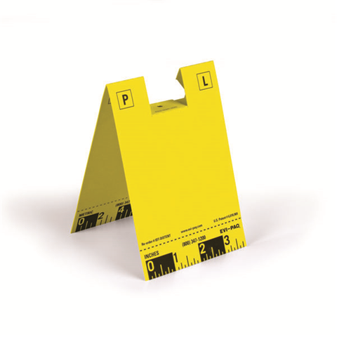 Disposable ID Tents, Yellow, Pack of 100