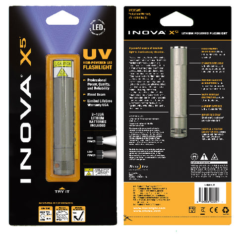 X5 Flashlight-Titanium-UV-HP