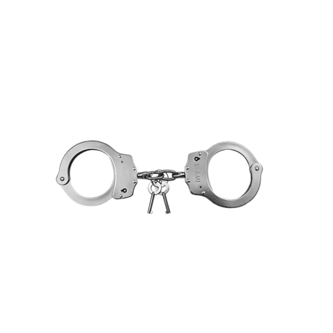 MTS nickel plated chain link handcuff