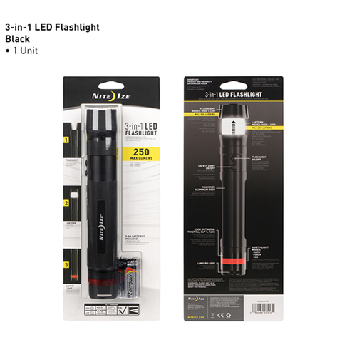 3-in-1 LED Flashlight