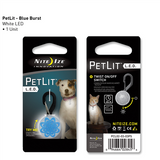 PetLit LED Collar Light Blue Burst