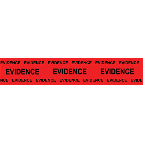 Sirchie - Evidence Tape-Bl on Red-2"x165