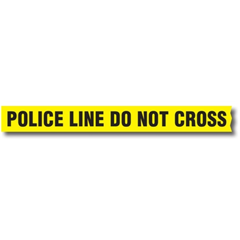 Sirchie - Barrier Tape: 3" x 1000' POLICE LINE- DO NOT CROSS