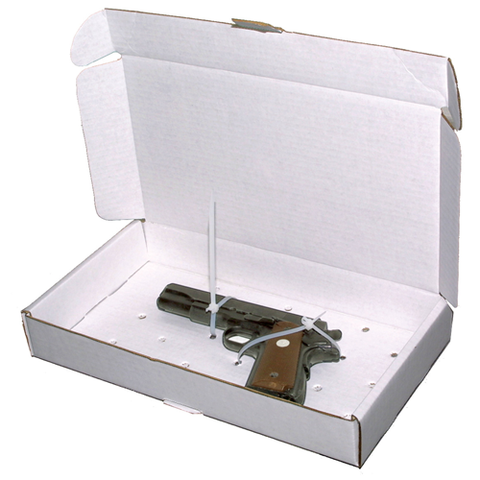 Sirchie - Evidence Boxes: 13.08" x 7.10" x 2.0" 200# printed w- gun, 25 ea.