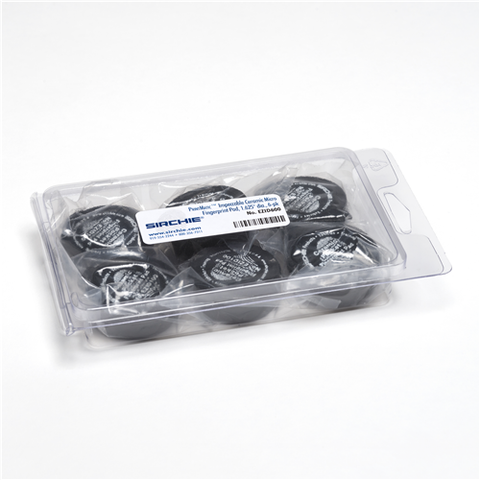 Sirchie - PrintMatic™ Impeccable Ceramic Micro Fingerprint Pad, 1 5-8" diameter, 6-pack