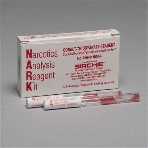 Sirchie - NARK Test Cobalt-Thiocyanate Reagent for cocaine, crack, Box of 10