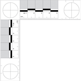 Sirchie - L Shape Photo Scale, metric