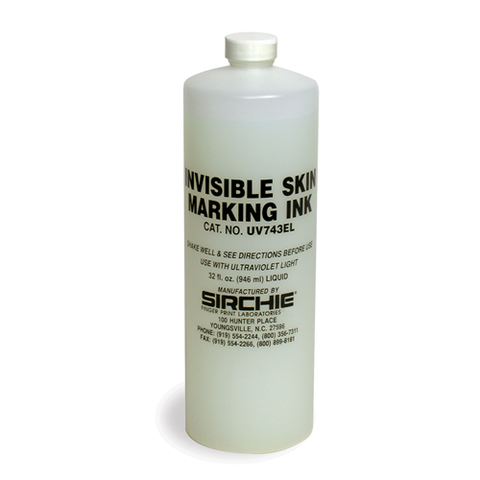 Sirchie - Fluorescent Invisible Skin Marking Ink, 32oz.