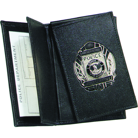 Strong Leather Company - Side Open Double ID Flip-out Recessed Badge Case - Dress