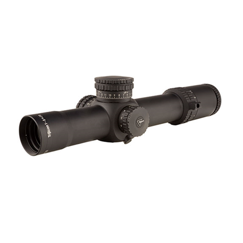AccuPower® 1-8x28 Riflescope MOA Segmented-Circle Crosshair w- Red LED, 34mm Tube
