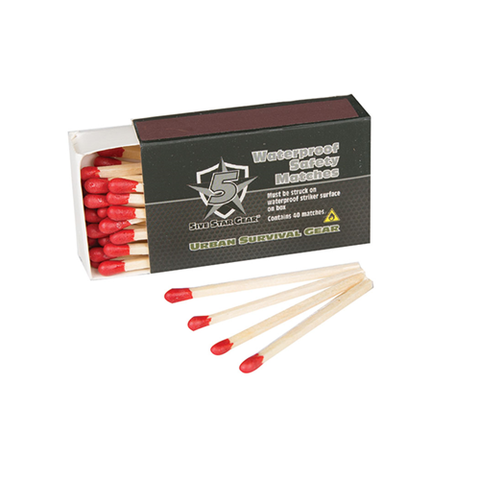 5IVE STAR-MATCHES, WATERPROOF 4-PACK