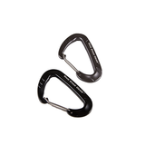5IVE STAR-CARABINERS, 2-PACK WIREGATE, BLK-GREY