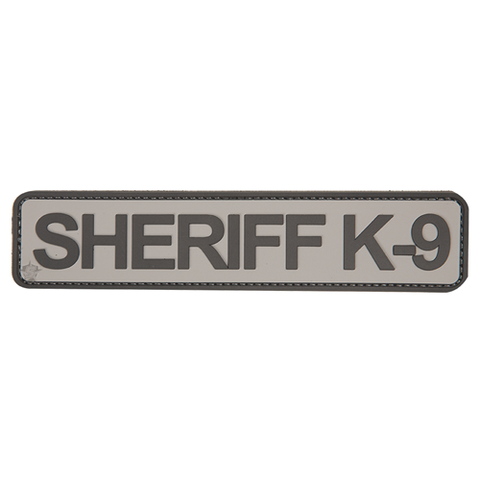 5ive Star - Morale Patch, Sheriff K-9, Grey-Black 1 3-4 x 8
