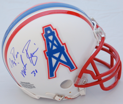Mike Rozier Houston Oilers Autographed Mini Helmet