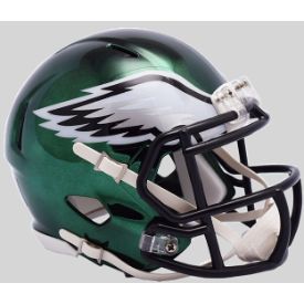 Philadelphia Eagles Mini Chrome Speed Football Helmet