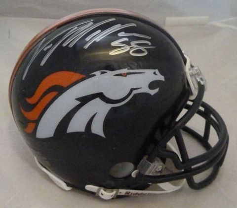 Von Miller Denver Broncos Autographed Mini Helmet