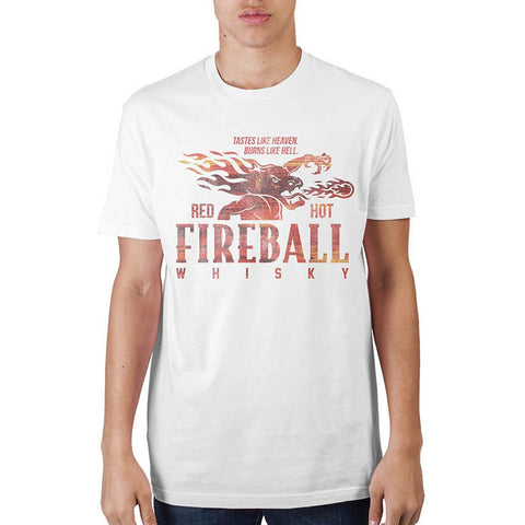 Fireball Whiskey White T-Shirt