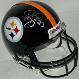Troy Polamalu Autographed Pittsburgh Steelers Full Size Speed Authentic Helmet