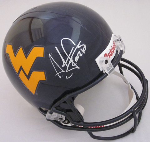 Adam Pacman Jones West Virginia Mountaineers Autographed Full Size Replica Helmet