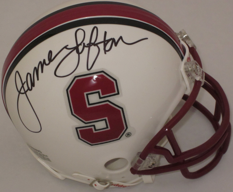 James Lofton Stanford Cardinal Autographed Mini Helmet