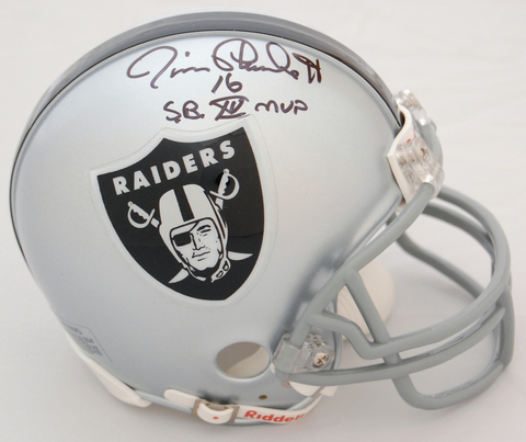 Jim Plunkett Oakland Raiders Autographed Mini Helmet