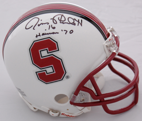 Jim Plunkett Stanford Cardinal Autographed Mini Helmet