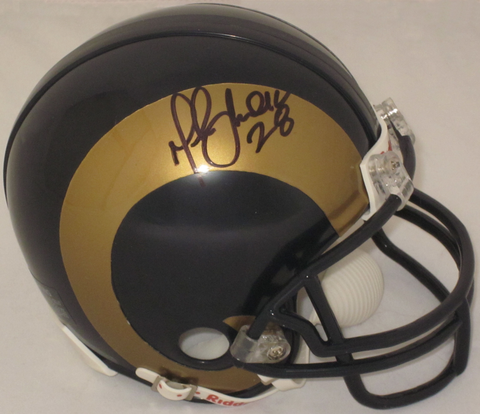 Marshall Faulk Rams Autographed Mini Helmet