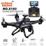 RC drone Global Drone 6-axes X183 With 2MP WiFi FPV HD Camera GPS Brushless Quadcopter Helicopter toy