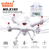 RC drone Global Drone 6-axes X183 With 2MP WiFi FPV HD Camera GPS Brushless Quadcopter Helicopter toy