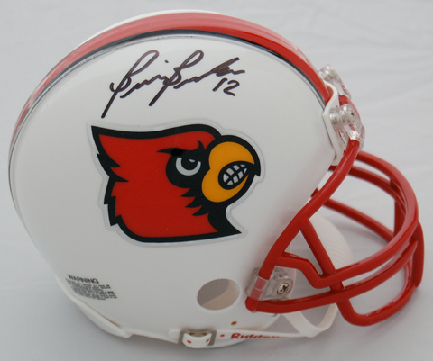Brian Brohm Louisville Cardinals Autographed Helmet Mini Replica