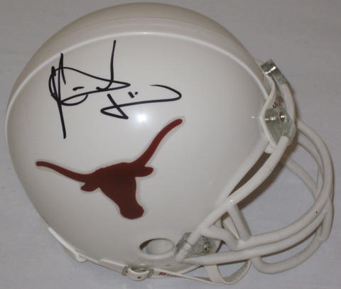Vince Young Texas Longhorns Autographed Mini Helmet